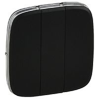 Лицевая панель Legrand Valena Allure для 3-кл. выключателя антрацит картинка